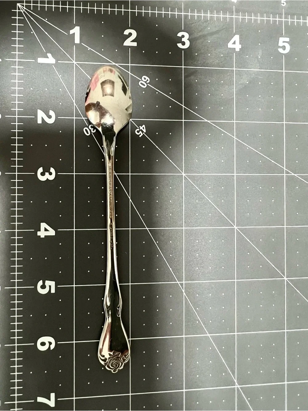 Vintage Oneida 1881 Rogers Stainless Arbor Rose True Rose Infant Spoon
